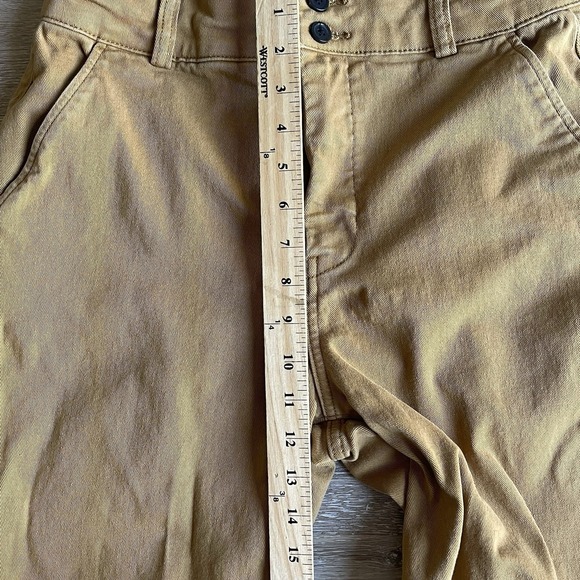 Everlane Organic Cotton Barrel Leg Pants Women's Size 10 Khaki Wide Leg Cropped - Picture 3 of 8
